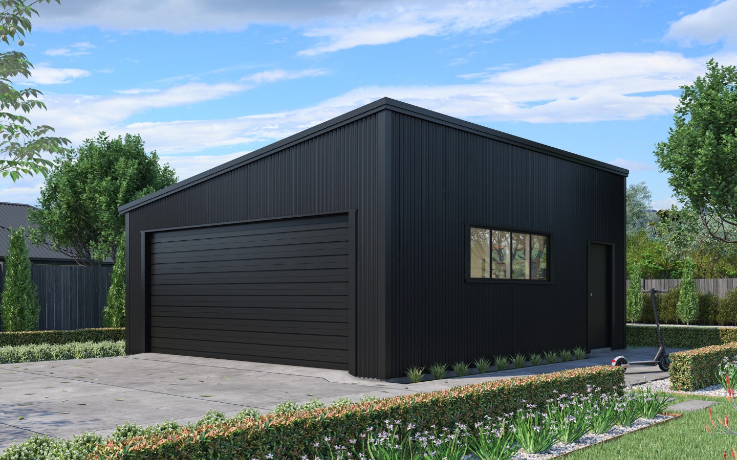 600 7.2x6 VerticalCorrugate Mono Pitch Ebony Ebony 01