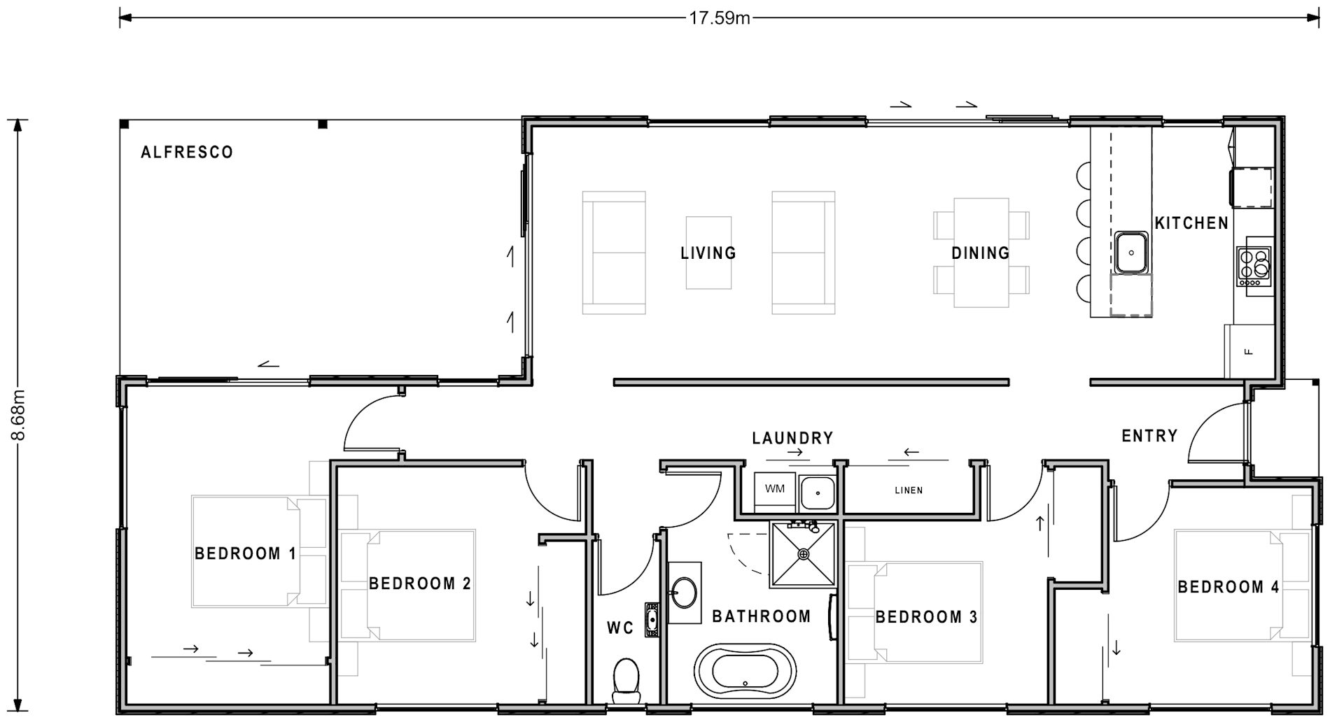 Awaroa Floor Plan