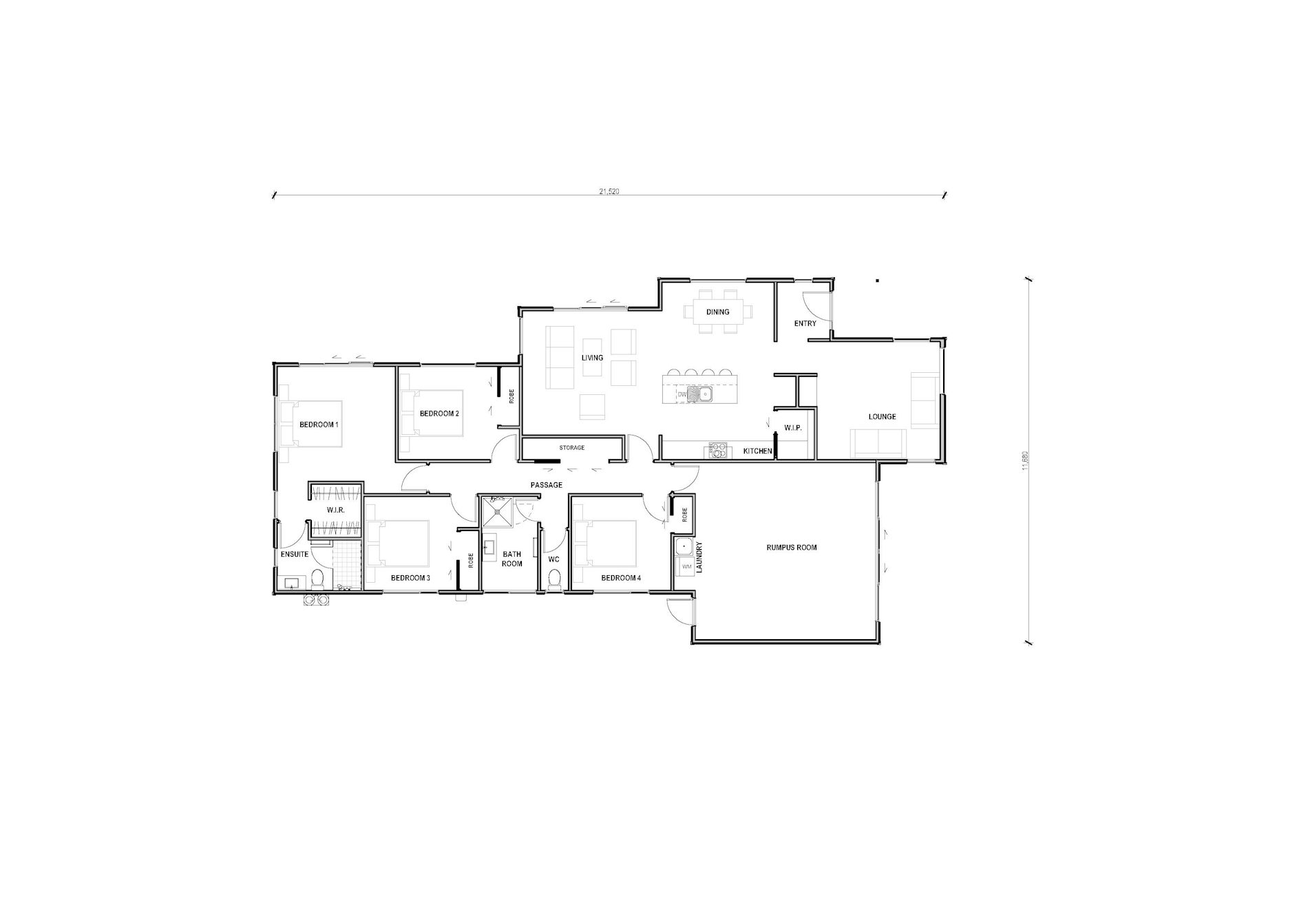 West Coast showhome Plan Page 4