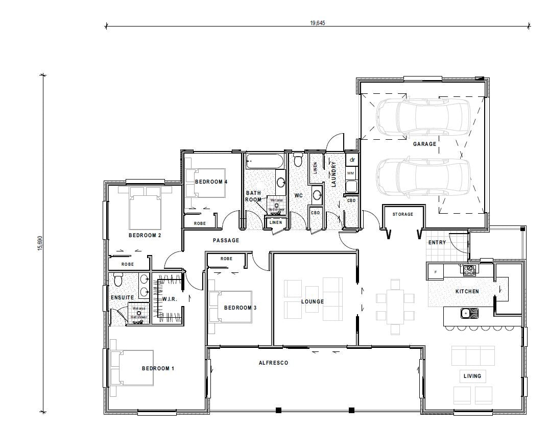 Whakatane Show Home Floorplan