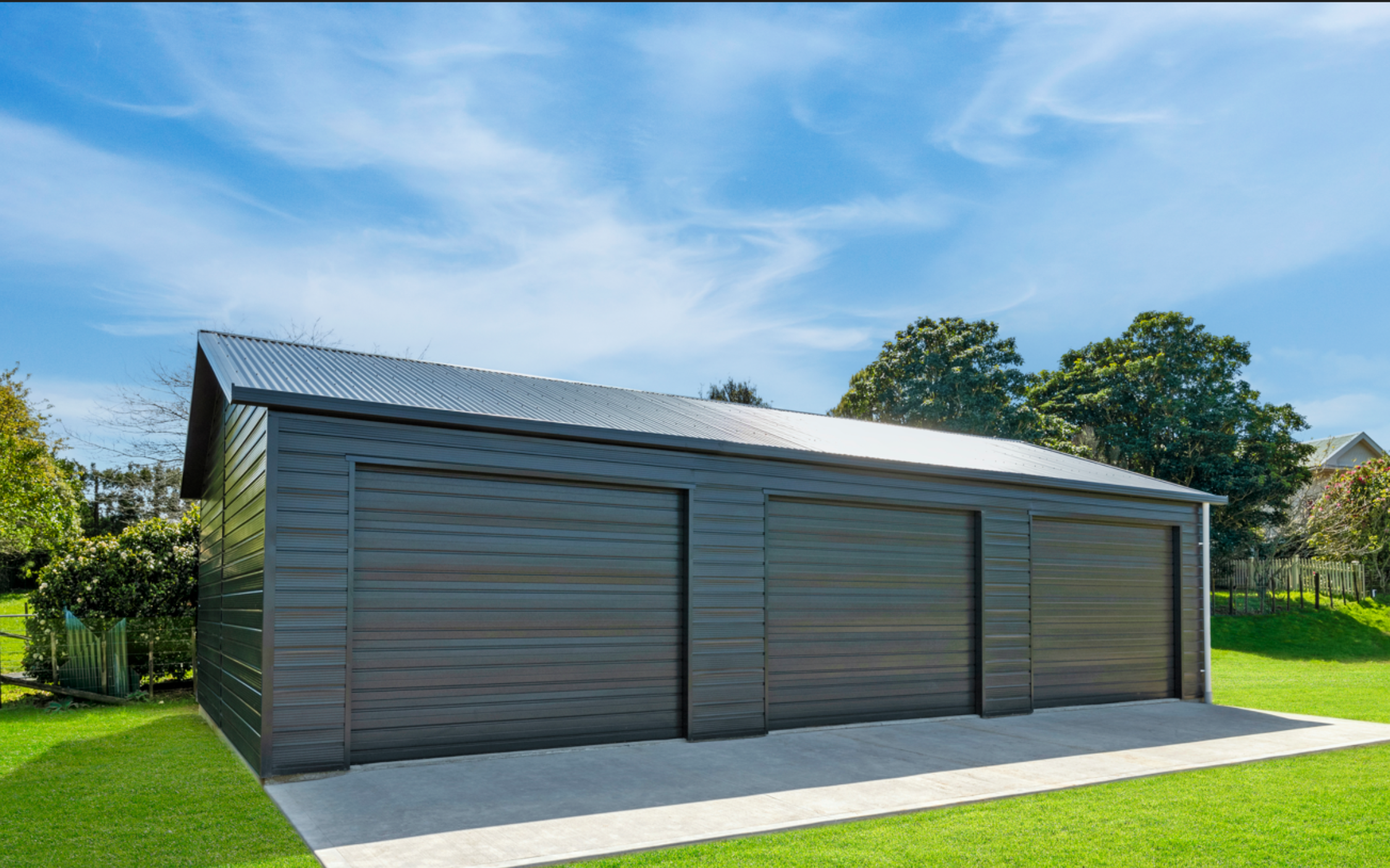 12m x 7.2m Kitset Triple Garage