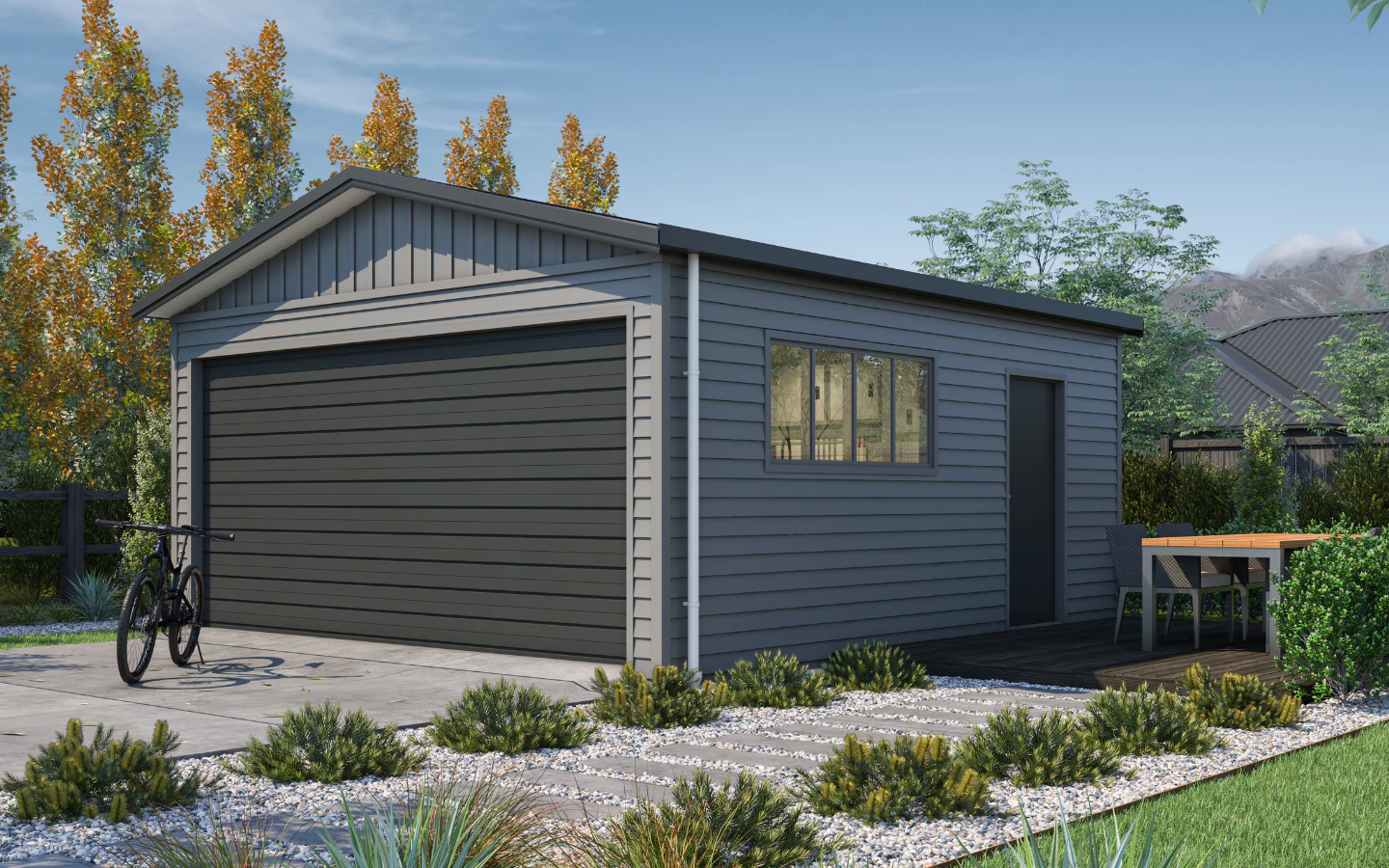 1000 6x5 Versaclad Gable15 SandstoneGrey Flaxpod 01