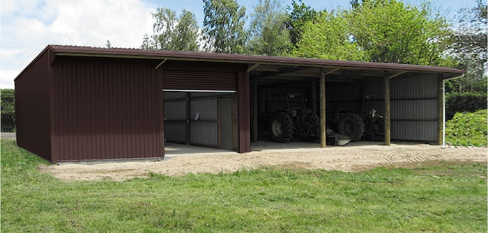 18m x 7m x 3.6m Kitset 5 Bay Lean to