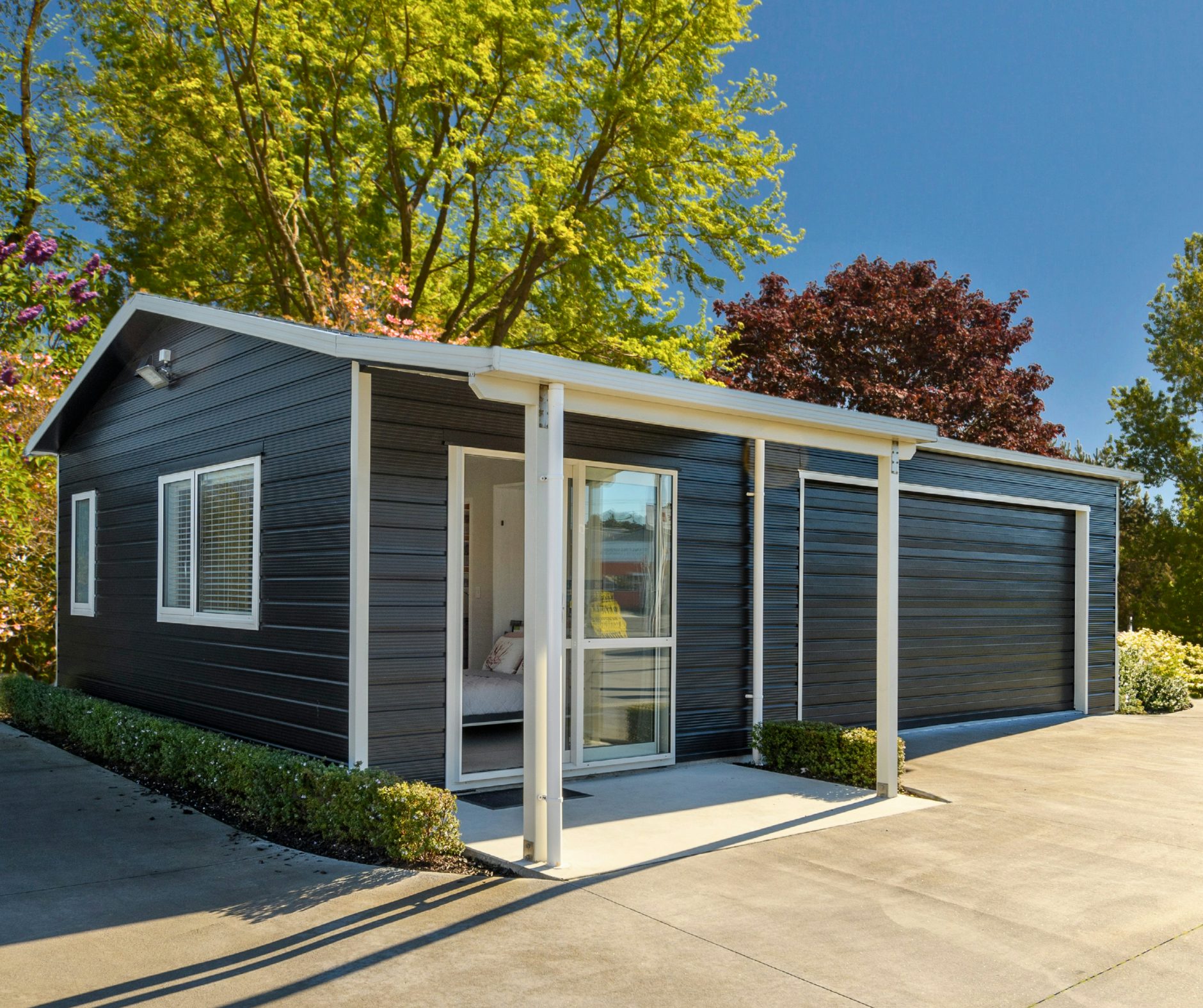 160525 Tauranga kitset Garage garage with Sleepout