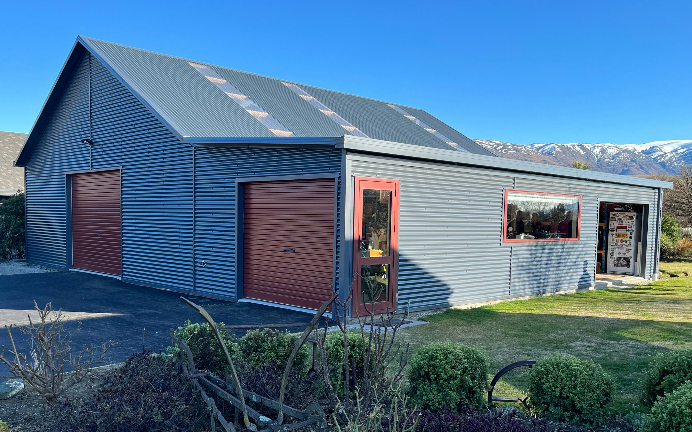 12.0m x12.0m x  2.7m stud corrugate Iron cladding 30 degree pitch