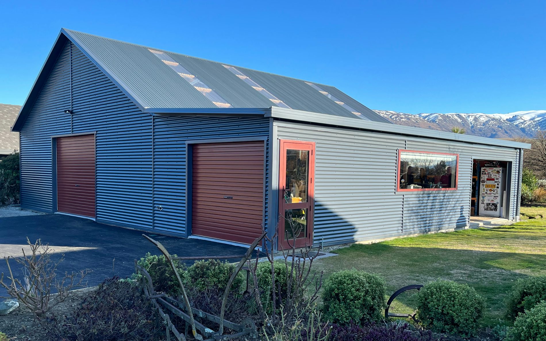 12.0m x12.0m x  2.7m stud corrugate Iron cladding 30 degree pitch