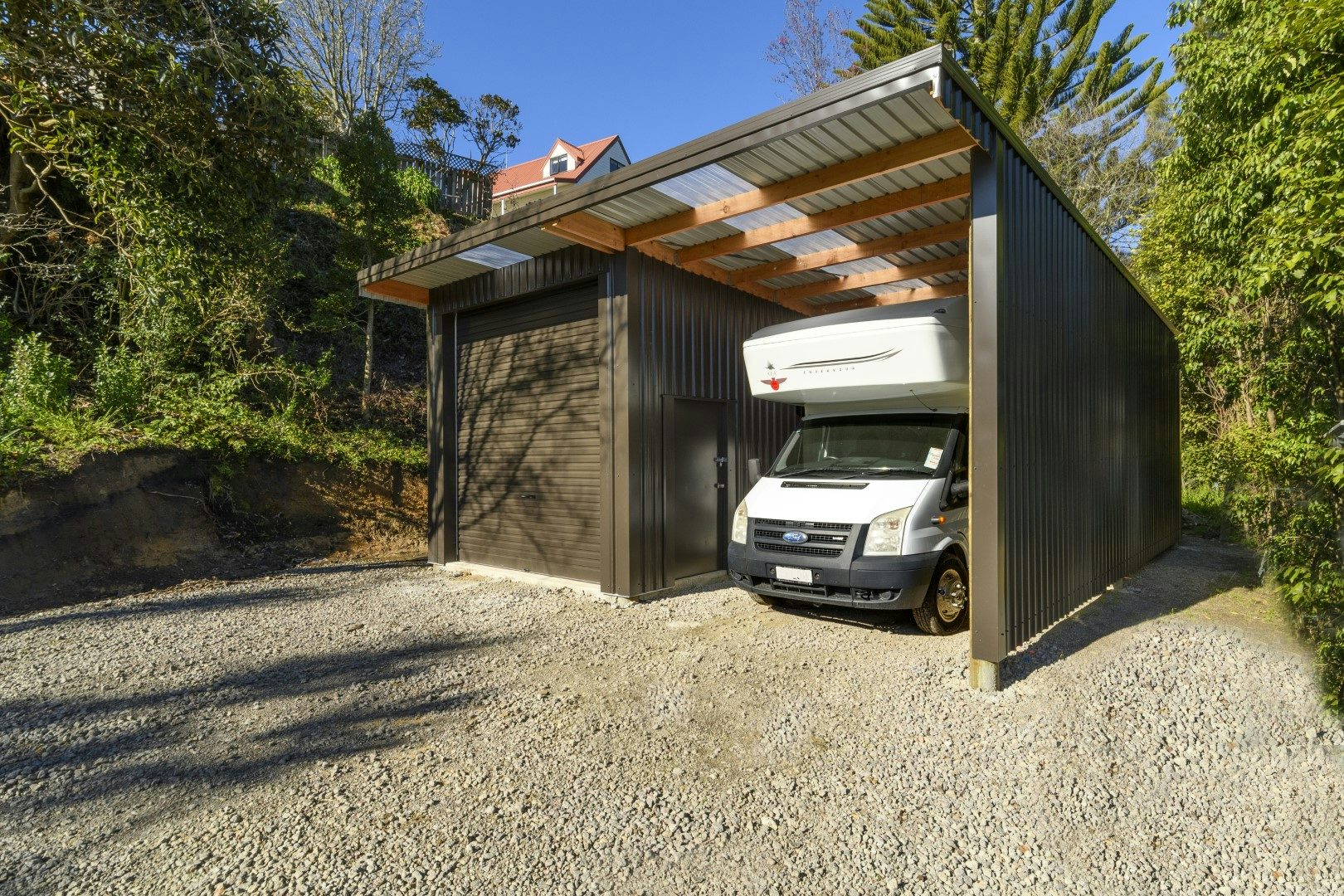 Tauranga - STFB 7.95 long with 2 x 3.6 wide bays in Ironsand