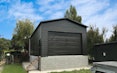 12m x 6m x 3.6m stud, pump shed with steel portals, 1.5m above ground 