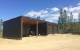  4 bay shed x 4 v2.2m wide bays x . 6m deep x 3.6m front designed for xtra high wind zone