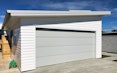  6.8m x 6m x 2.4m stud custom double garage with mono-pitch roof