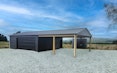 7.8m x 7.2m x 2.4m superclad with 6vm x 7.2m gable end carport and 4.8m sectional door