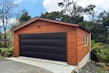 7.2x6m Cedar garage with black Valero sectional door