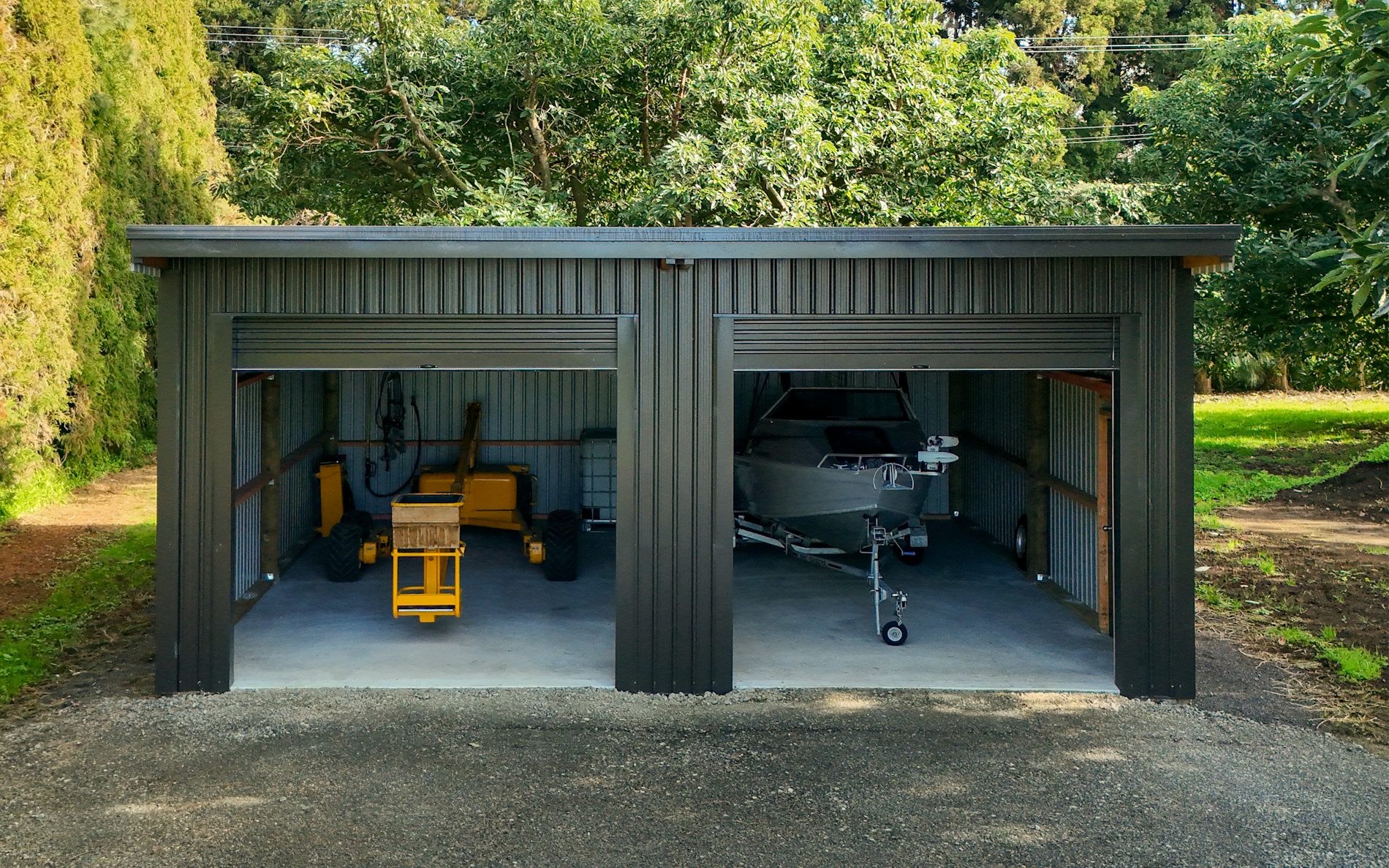 8m x 8m x 3.6m Kitset Two Bay Lean-to