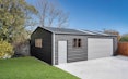  9m x 6m large garage with Superclad Coloursteel