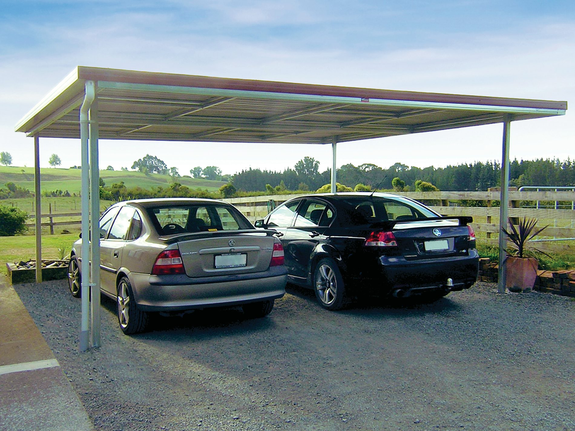 5.9m x 5.9m Double Carport 