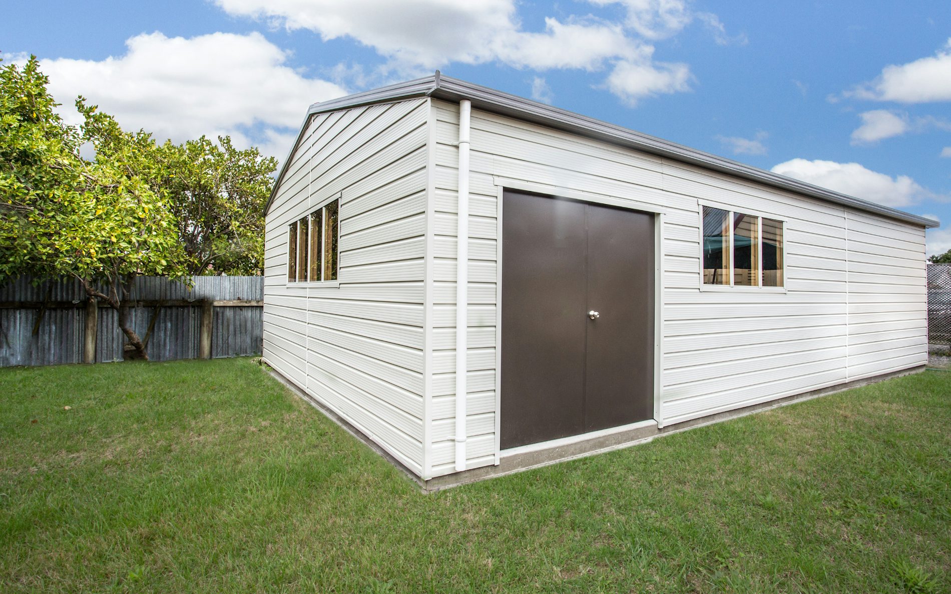 Custom double garage