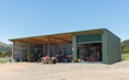 Stand-Tough™, 4 bays shed with enclosed bays