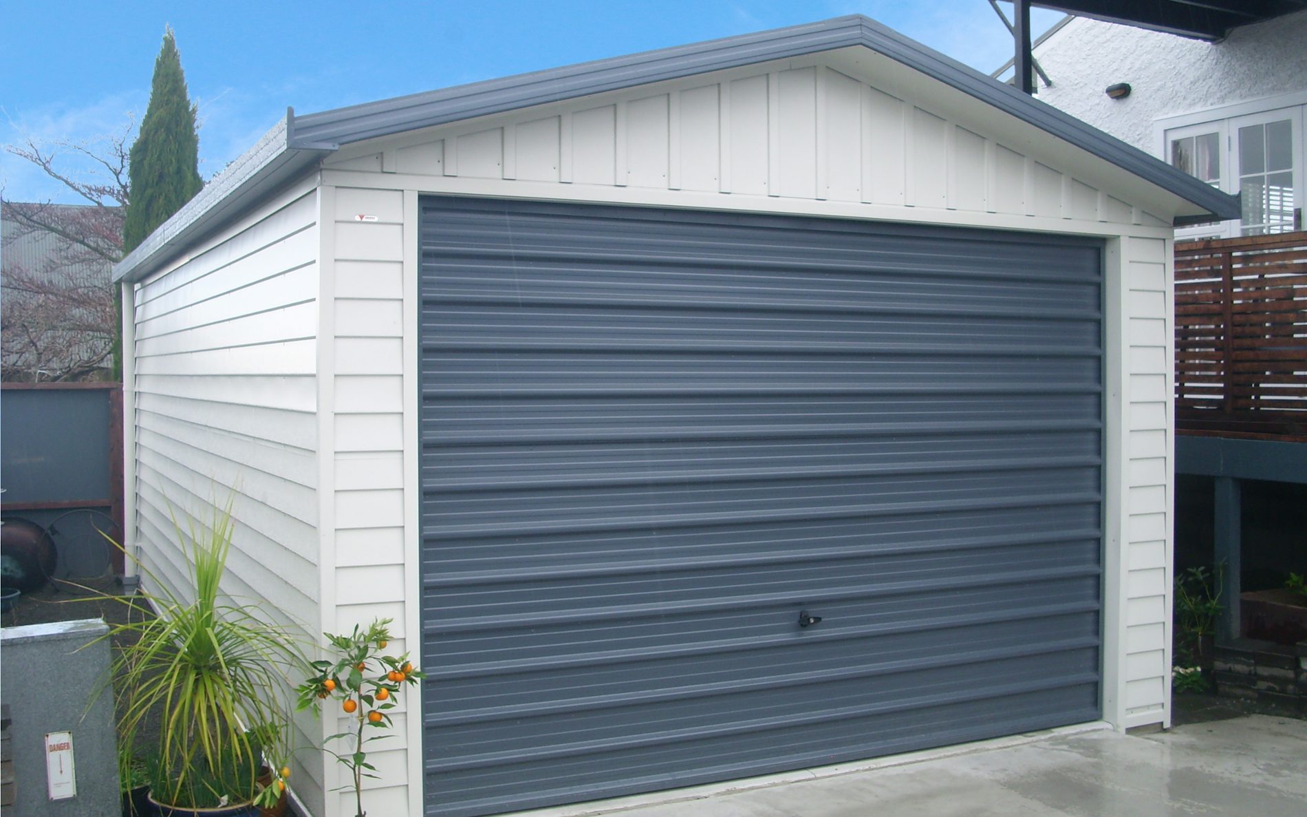 Versaclad cladding single garage