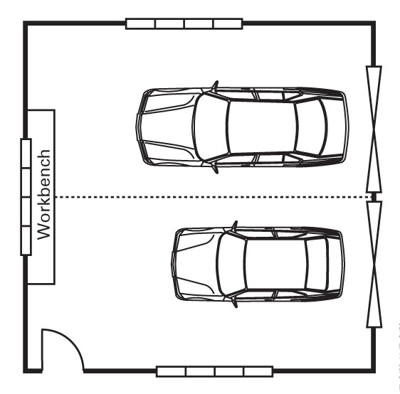 Garage - Floorplan Double 7.2x7.2m