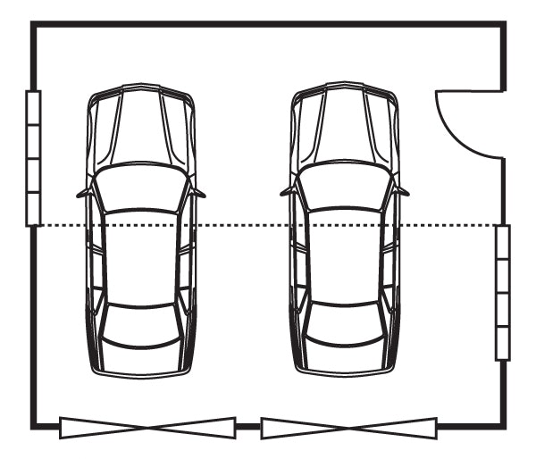 Garage - Floorplan Double 7.2x6m V2
