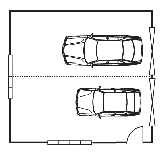 Garage - Floorplan Double 7.8x7.2m V3