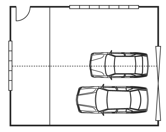 Garage - Floorplan Double 9x7.2m