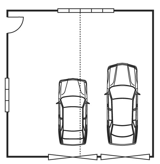 Garage - Floorplan Double 7.8x7.8m