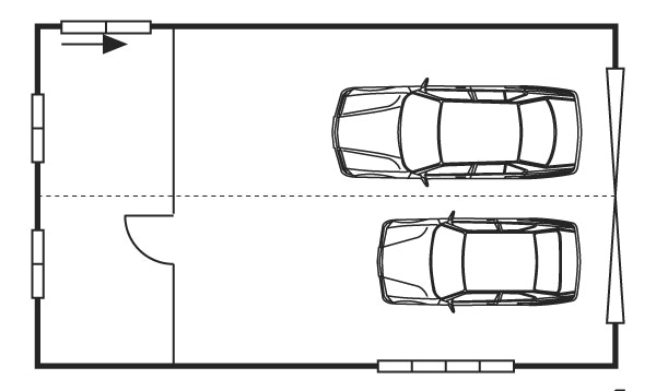 Garage - Floorplan Double 10.2x6m