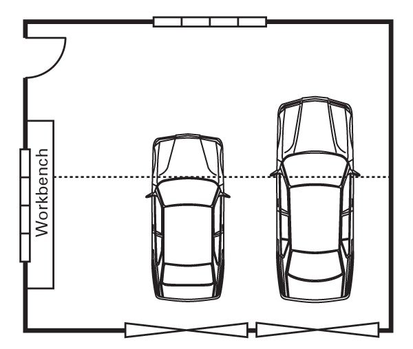 Garage - Floorplan Double 7.8x7.2m